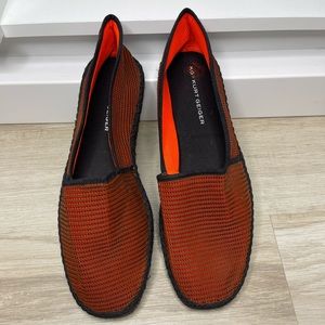 KURT GEIGER ORANGE BLACK SNEAKER ESPADRILLES 44